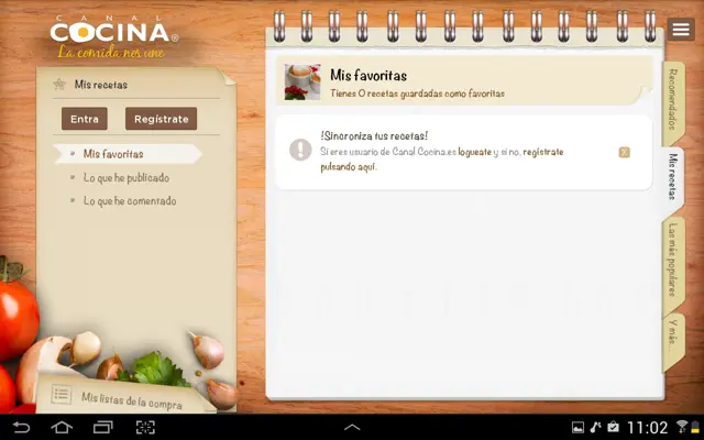 Canal Cocina HD android App screenshot 1