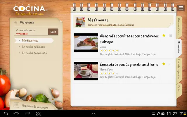 Canal Cocina HD android App screenshot 2